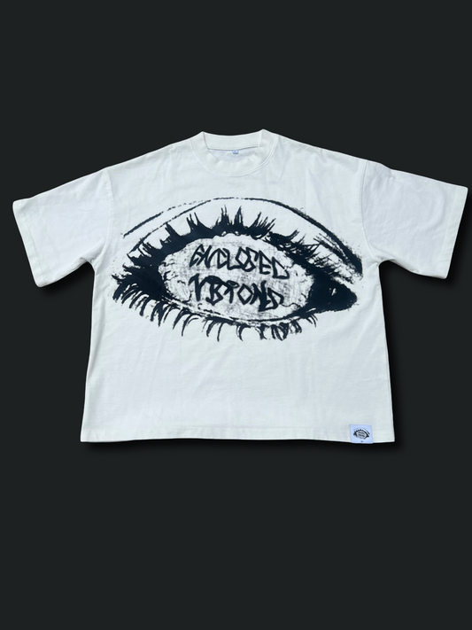 enclosed visions(white)repeated meaning tees